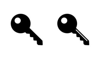 Key icon in generic style. Access keys concept vector