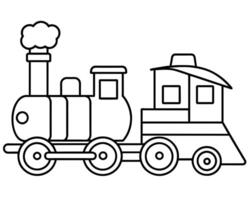 Steam locomotive illustration vector