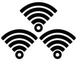 Wifi símbolo inalámbrico tecnología vector