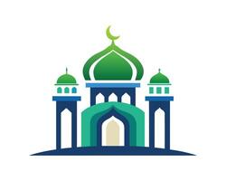Modern mosque logo symbol vector