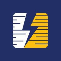 Thunder Tech Power icon modern business logo design template vector