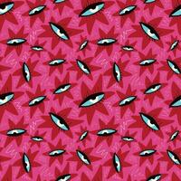 A colorful pattern of eyes vector