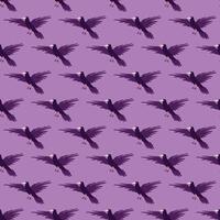 Seamless pattern with ravens vector