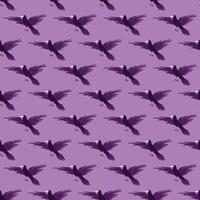Seamless pattern with ravens vector