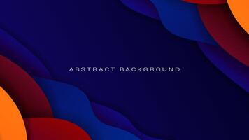 Paper cut concept colorful banner background. Liquid wave pattern. modern light gradient illustration. vector