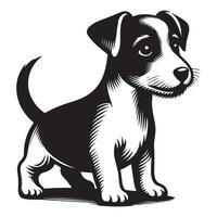 perro tejonero perro silueta y bosquejo vector