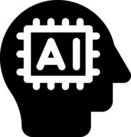 esta icono o logo artificial inteligencia y nube datos icono o otro dónde todo relacionado a tecnología y otros o diseño solicitud software vector