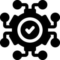 esta icono o logo artificial inteligencia y nube datos icono o otro dónde todo relacionado a tecnología y otros o diseño solicitud software vector