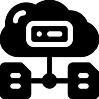 this icon or logo artificial intelligence and cloud data icon or other where everything related to technology and others or design application software vector