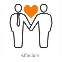 Affection and love icon concept vector