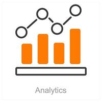 Analytics and chart icon concept vector