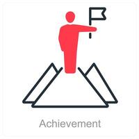 Achievement and award icon concept vector