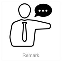 Remark and approval icon concept vector