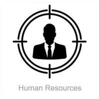 Human Resources and office icon concept vector