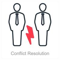 Conflict Resolution and agreement icon concept vector