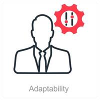 Adaptability and adjust icon concept vector