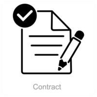 Contract and legal icon concept vector