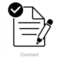 Contract and legal icon concept vector