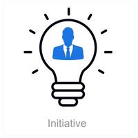 Initiative and leader icon concept vector