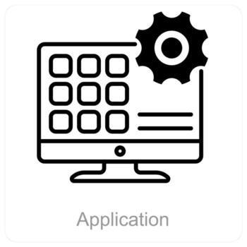 Application and software icon concept vector