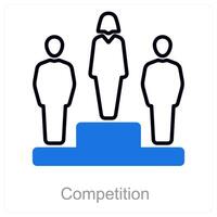 Competition and award icon concept vector