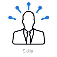 Skills and teamwork icon concept vector