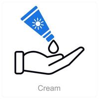 Cream and lotion icon concept vector