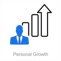 Personal Growth and development icon concept vector