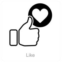 Like and approve icon concept vector
