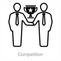 competencia y premio icono concepto vector