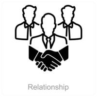 Relationship and unity icon concept vector