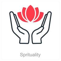 Spirituality and peace icon concept vector