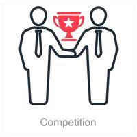 Competition and award icon concept vector