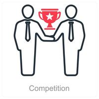 Competition and award icon concept vector