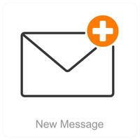 New Message and chatting icon concept vector