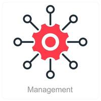 Management and organize icon concept vector
