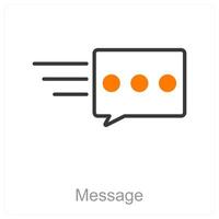 Message and text icon concept vector