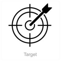 Target and goal icon concept vector