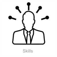 Skills and teamwork icon concept vector