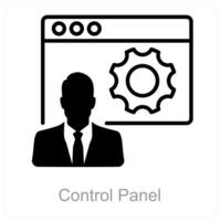 Control Panel and settings icon concept vector