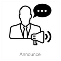 Announce and speech icon concept vector