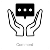 Comment and speech icon concept vector