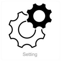 Setting and configuration icon concept vector