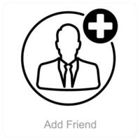 Add Friend and follow icon concept vector