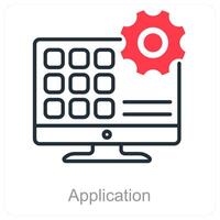 Application and software icon concept vector