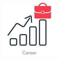 Career and success icon concept vector