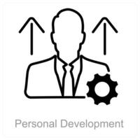 personal desarrollo y crecimiento icono concepto vector