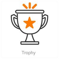 Trophy and award icon concept vector