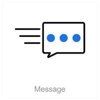 Message and text icon concept vector