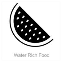 Watermelon and healthy icon concept vector